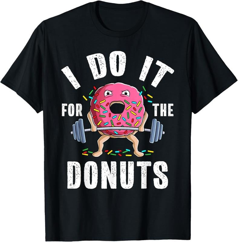 Funny Gym Weightlifting Bodybuilding Deadlift Workout Donut T-Shirt Hoodie, Sweatshirt | PrintMintTees.com