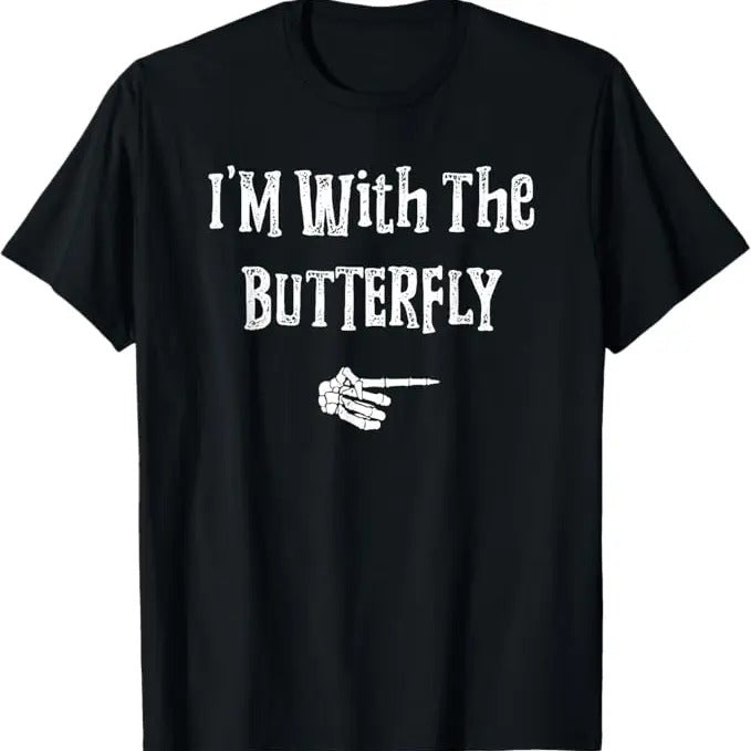 Funny Halloween Shirts I'M Butterfly Halloween Costume Funny Couples Matching Menswear Available Size S 5XL Shirt Hoodie Sweatshirt