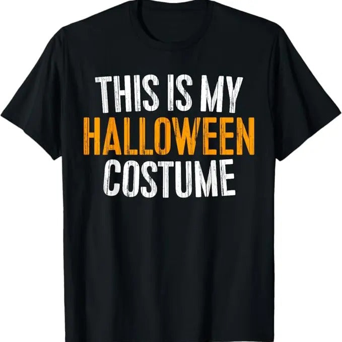 Funny Halloween Shirts For Men, This Is My Halloween Costume T-Shirt Menswear