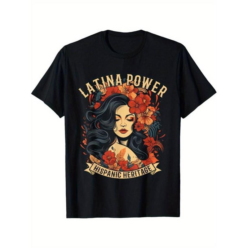 Funny Hispanic Heritage Latina Power Flowers Women T-Shirt Hoodie Sweatshirt | PrintMintTees.com