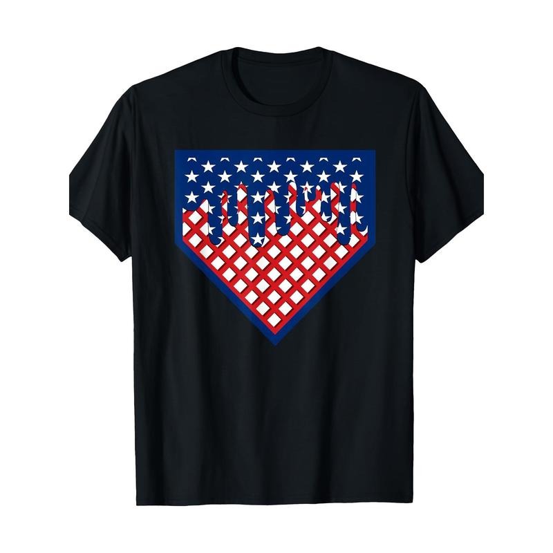 Funny Home Plate Drip- Ice Cream Softball& Baseball T-Shirt, Men's T-shirt, 220g made in usa Hoodie Sweatshirt