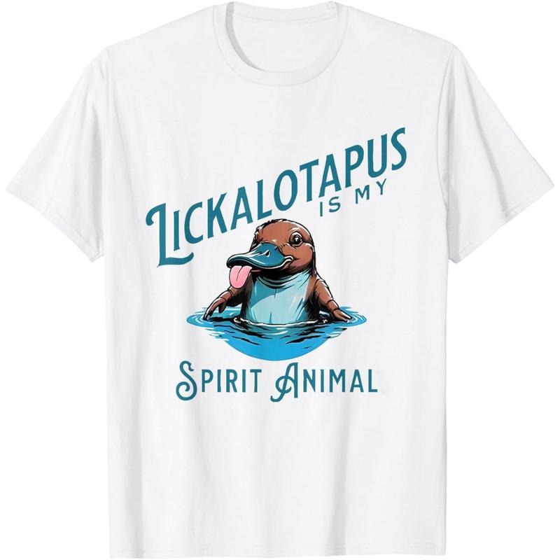 Funny Lickalotopus is My Spirit Animal Funny Platypus Humor T-Shirt made in usa Hoodie Sweatshirt | PrintMintTees.com