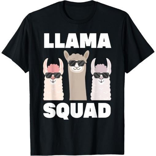 Funny Llama Design For Men Llama Alpaca Farm Animal T-Shirt Made in USA Hoodie Sweatshirt | PrintMintTees.com