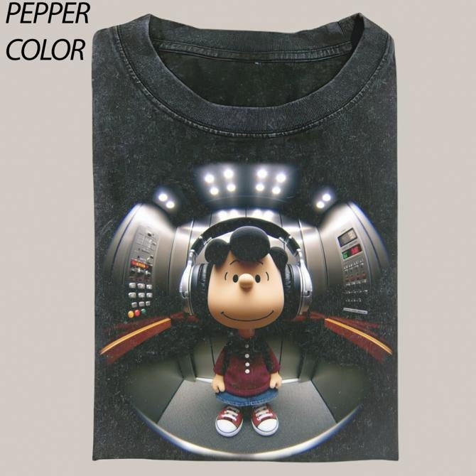 Funny Lucy van Pelt In The Elevator Comfort Colors T-shirt, Vintage Cartoon Movie Graphic Tee, Gift For Boyfriend, Unisex...