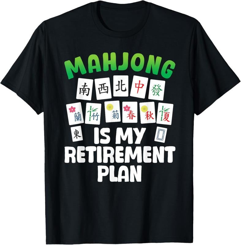 Funny Mahjong Art For Men Women Retirement Mahjong Player T-Shirt Hoodie, Sweatshirt | PrintMintTees.com