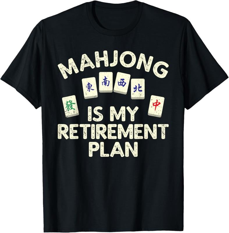 Funny Mahjong Design For Men Women Mahjong Player Retirement T-Shirt Hoodie Sweatshirt | PrintMintTees.com
