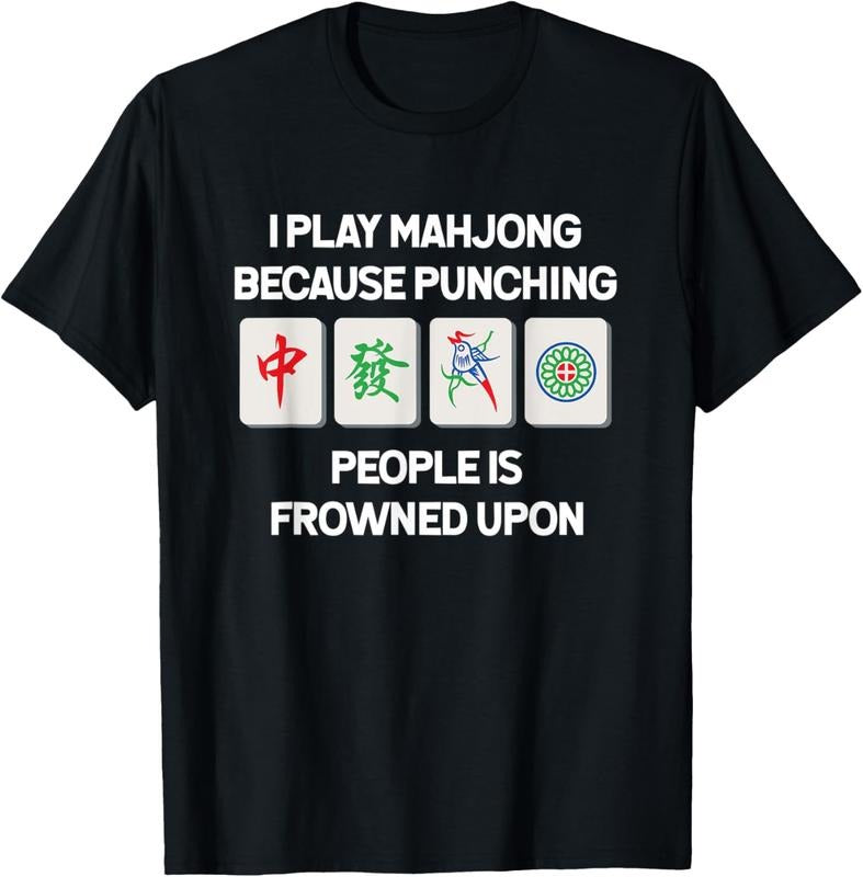 Funny Mahjong Punch Tee China Game Gifts For Men Women T-Shirt Hoodie Sweatshirt | PrintMintTees.com