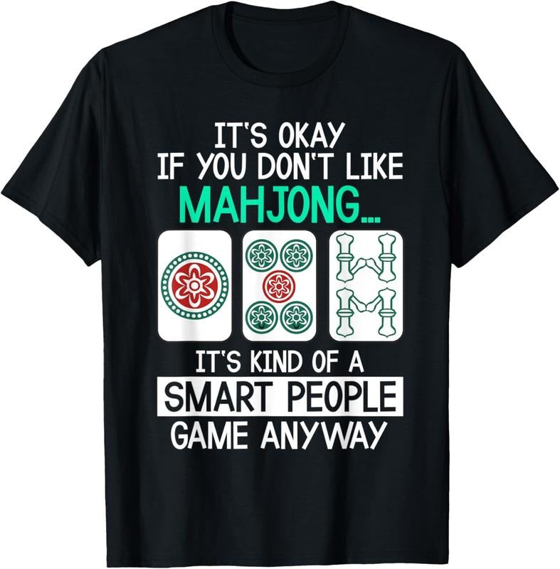 Funny Mahjong Smart People Tee China Game Gift For Men Women T-Shirt Hoodie Sweatshirt | PrintMintTees.com