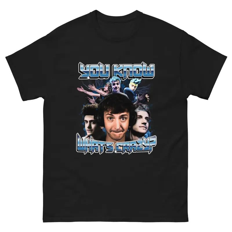 Funny Meme Low Taper Fade Shirt, You Know What's Crazy Funny Ninja Graphic Tee, Those Who Know Merch, Unisex Classic...