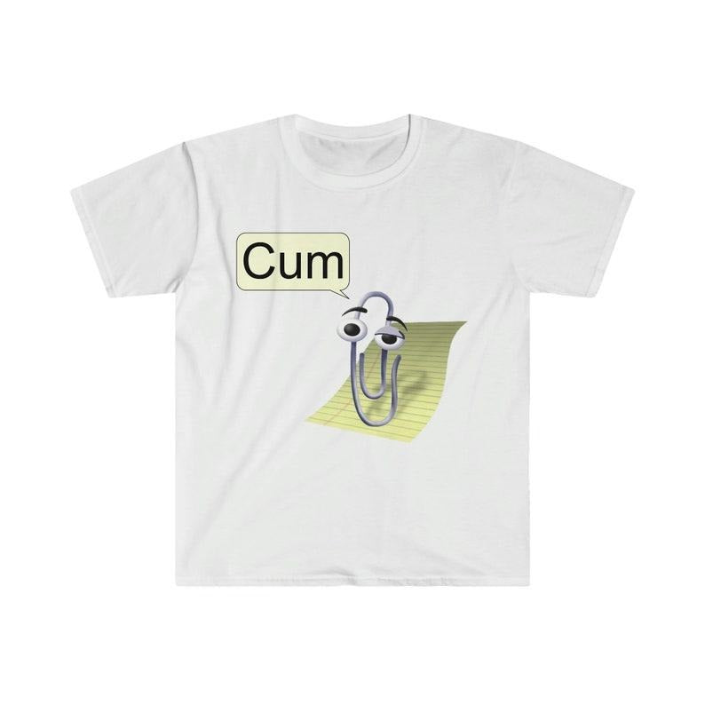 Funny Meme Shirt, Clippy "Cu*" Tee, Gift Unisex T-Shirt Hoodie Sweatshirt | PrintMintTees.com