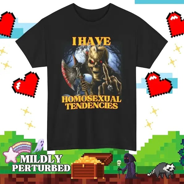 Funny Meme Shirt, Hard Skeleton Homosexual Tendencies Tee, Gift Unisex T-Shirt Hoodie Sweatshirt | PrintMintTees.com