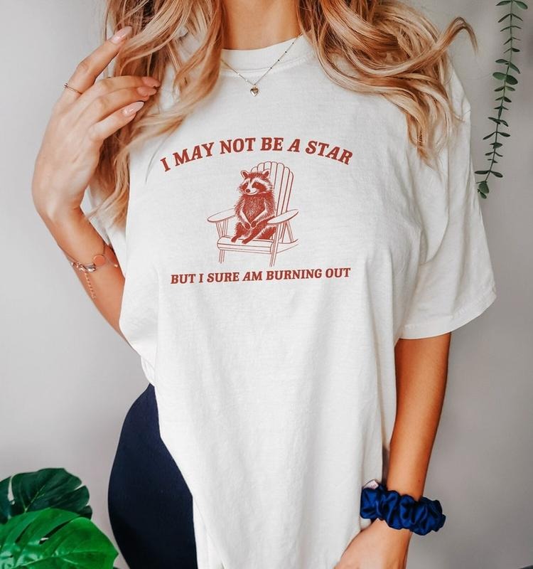Funny Meme Shirt, I May Not Be A Star Tee, Raccoon Gift Unisex T-Shirt Hoodie Sweatshirt | PrintMintTees.com