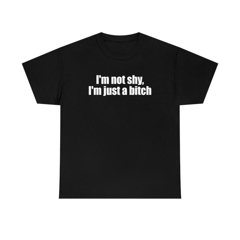 Funny Meme Shirt, I'm Not Shy, I'm Just a Bit** Tee, Y2K 2000's Gift Unisex T-Shirt Hoodie Sweatshirt | PrintMintTees.com
