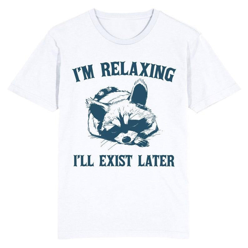 Funny Meme Shirt, Im Relaxing, Ill exist later Tee, Gift Unisex T-Shirt Hoodie Sweatshirt | PrintMintTees.com