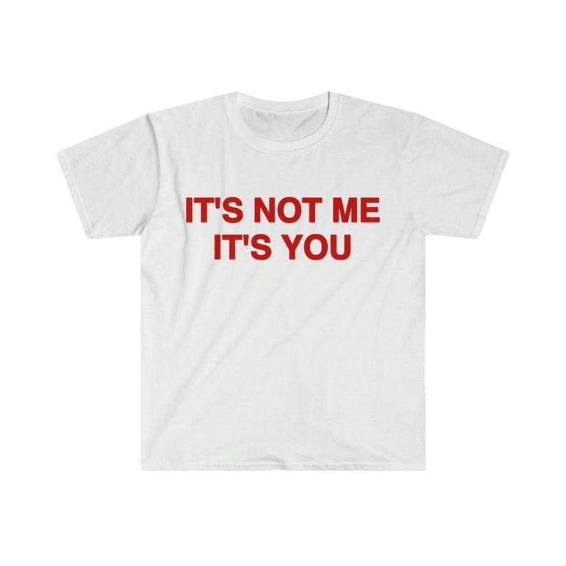 Funny Meme Shirt, It's Not Me It's You Tee, 2000's Gift Unisex T-Shirt Hoodie Sweatshirt | PrintMintTees.com