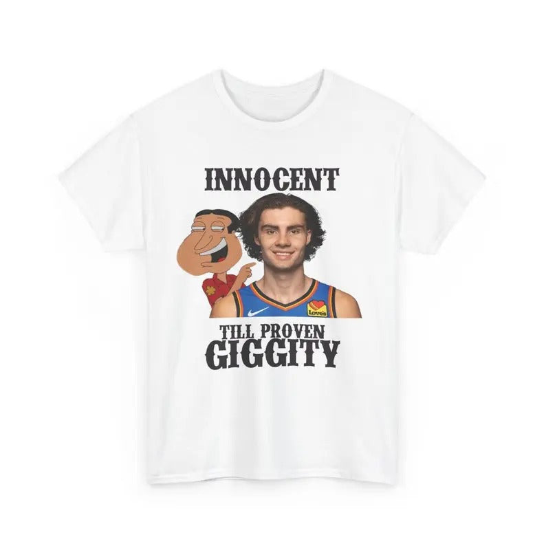 Funny Meme Shirt, Josh Giggity Giddey Tee, OKC Thunder Gift Unisex T-Shirt Hoodie Sweatshirt | PrintMintTees.com