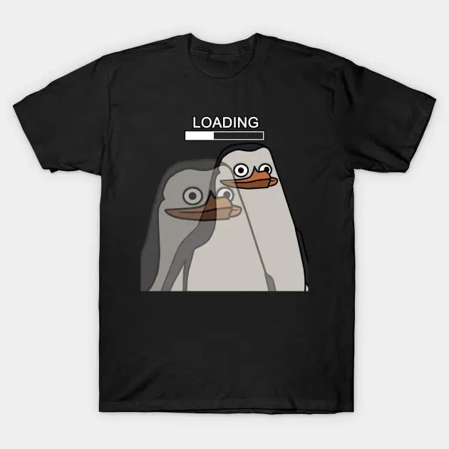 Funny Meme Shirt, Loading Penguin. Tee, Gift Unisex T-Shirt Hoodie Sweatshirt | PrintMintTees.com