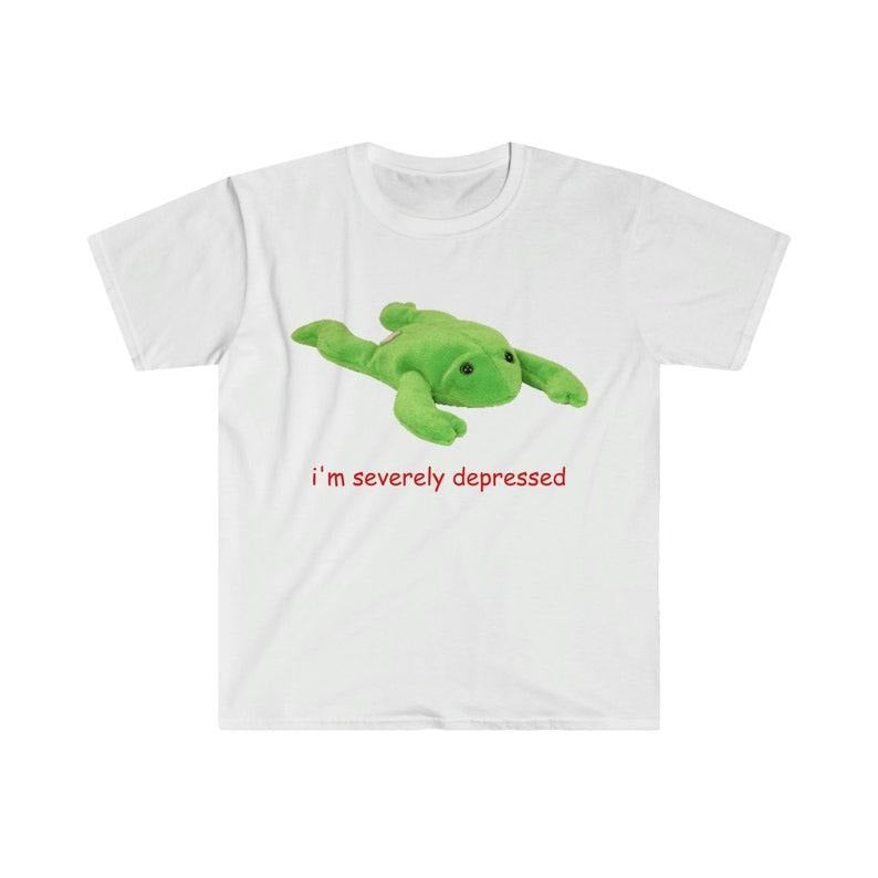 Funny Meme Shirt, Oddly Specific i'm severely depressed Tee, Gift Unisex T-Shirt Hoodie Sweatshirt | PrintMintTees.com