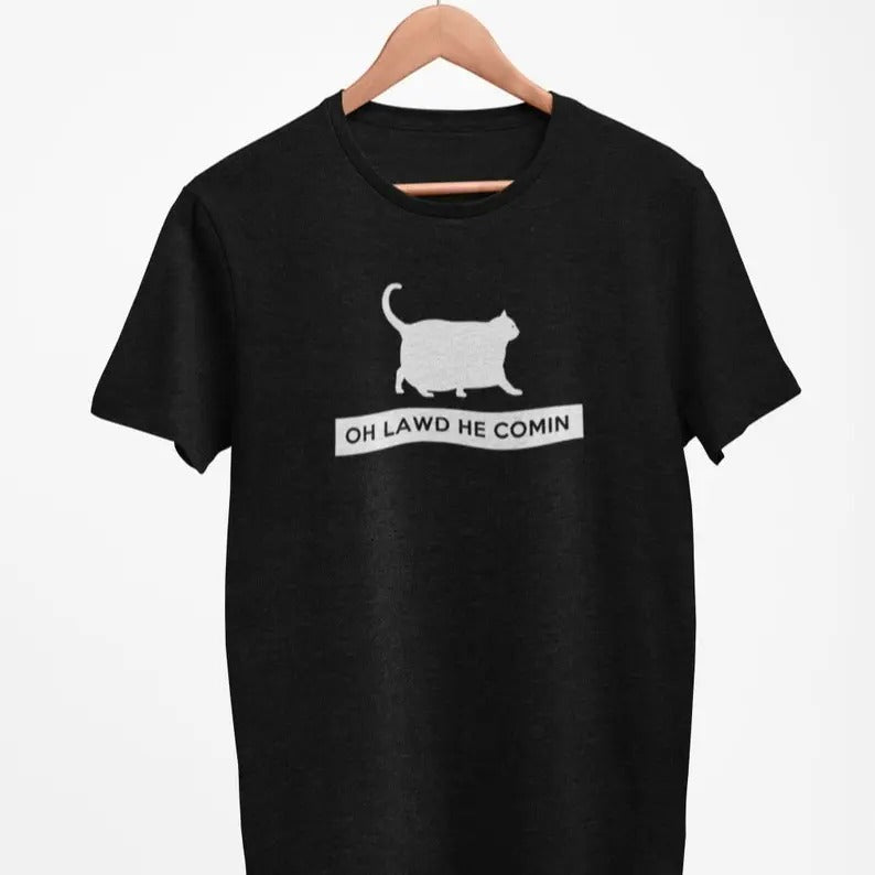 Funny Meme Shirt, Oh Lawd He Comin Chonk Tee, Gift Unisex T-Shirt Hoodie Sweatshirt | PrintMintTees.com