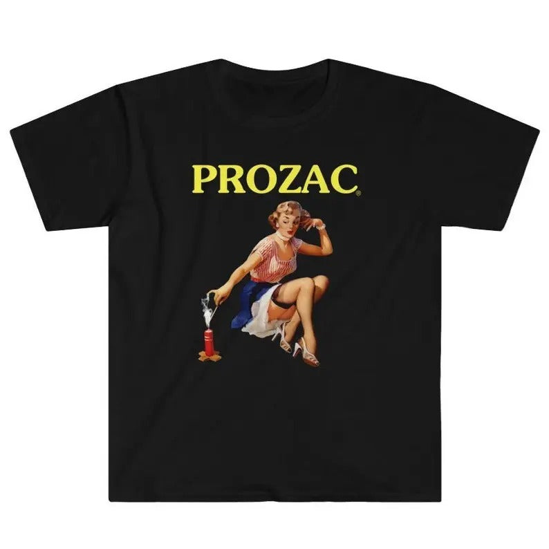 Funny Meme Shirt, Prozac Tee, Meds Pill Popper Sad Girls Club Gift Unisex T-Shirt Hoodie Sweatshirt | PrintMintTees.com