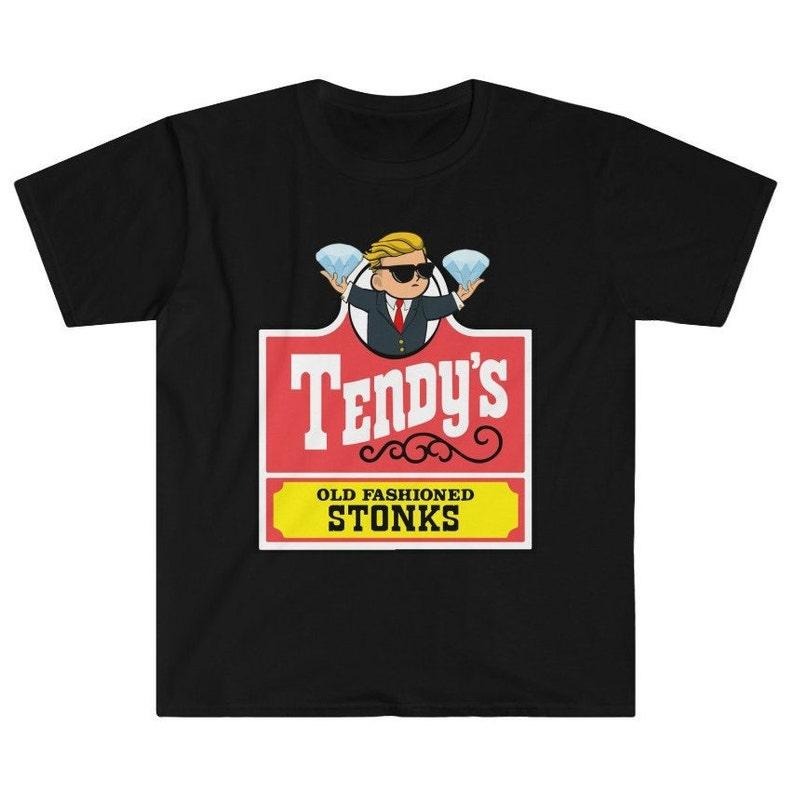 Funny Meme Shirt, Tendy's Tendies Diamond Hands Wall Street Bets Stonks Tee, Gift Unisex T-Shirt Hoodie Sweatshirt