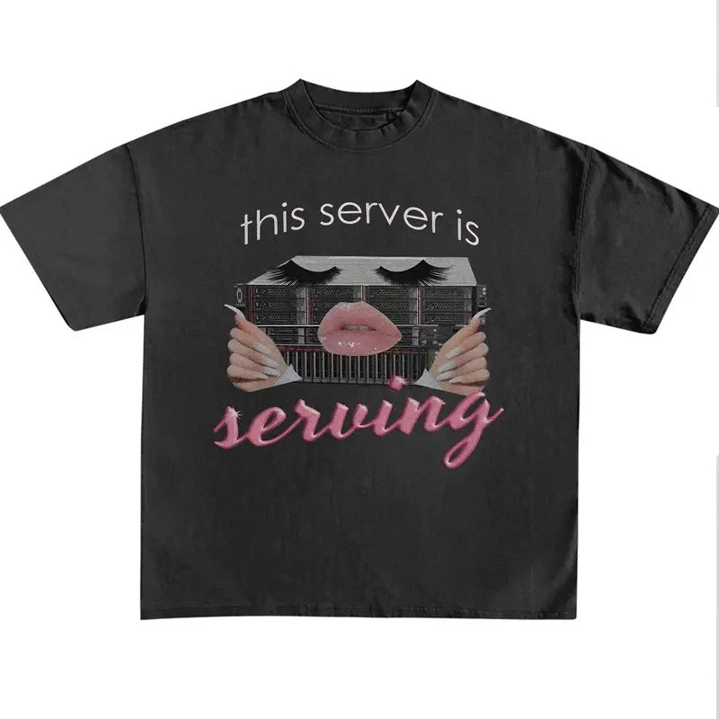 Funny Meme Shirt, This Server Is Serving Shirt, Meme Quote Merch, Funny Trendy Unisex Gift Hoodie Sweatshirt