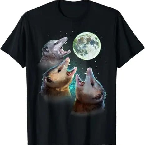 Funny Meme Shirt, Three Opposum Moon With 3 Possums And Dead Moon Costume Tee, Gift Unisex T-Shirt Hoodie Sweatshirt