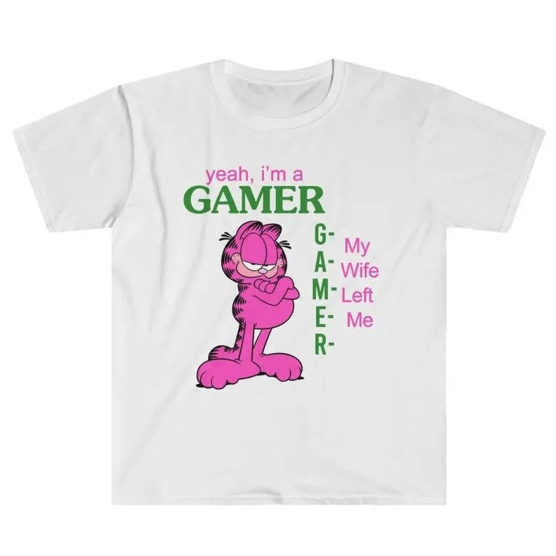 Funny Meme Shirt, Yeah I'm a Gamer, My Wife Left Me Tee, Gift Unisex T-Shirt Hoodie Sweatshirt | PrintMintTees.com