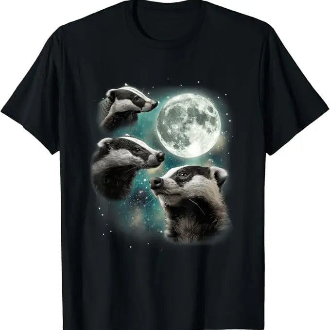 Funny Meme Shirts For Men, 3 Howling Badgers Funny Meme T-Shirt Menswear Top Hoodie, Sweatshirt | PrintMintTees.com
