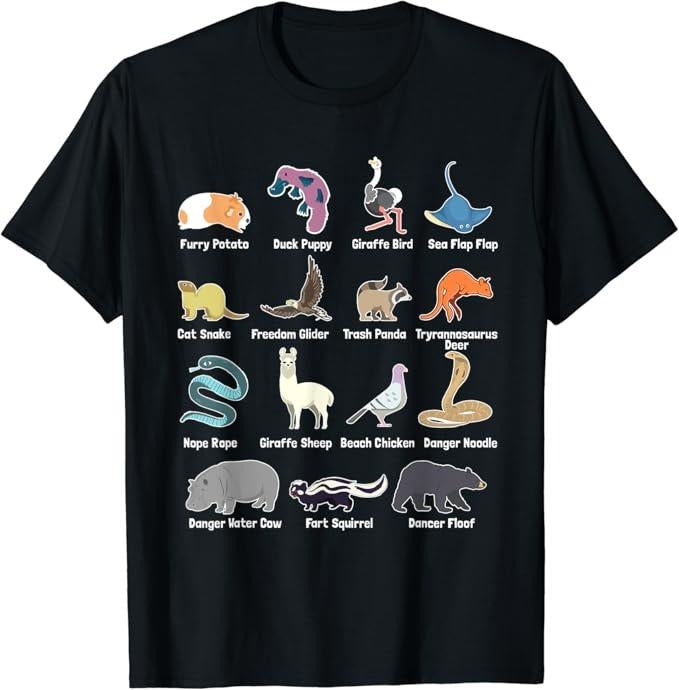 Funny Meme Shirts For Men, Animals Of The World - Rare Exotic Animals Funny Memes Gift T-Shirt Menswear Top Hoodie,...