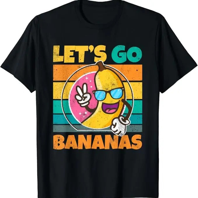 Funny Meme Shirts For Men, Retro Vintage Funny Banana Meme Let Go Banana Peace Bananas T-Shirt Menswear Top Hoodie Sweatshirt