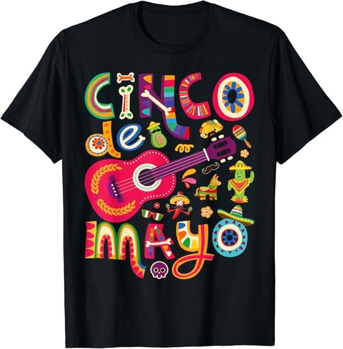 Funny Mexican Shirts Cinco De Mayo Mexican Taco Guitar Fiesta Cinco De Mayo Menswear Top Casual Classic Shirt Hoodie Sweatshirt