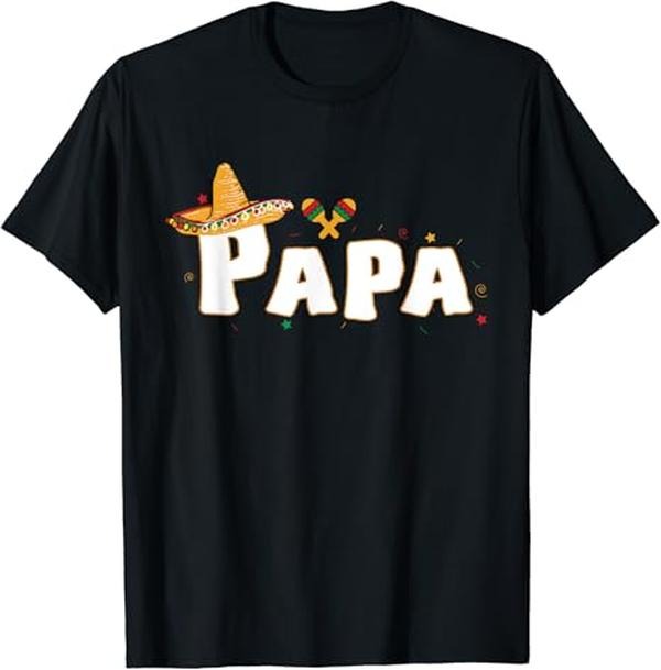 Funny Mexican Shirts, Fiesta Mexican Party Funny Cinco De Mayo Papa T-Shirt Menswear Top Casual Classic Hoodie Sweatshirt