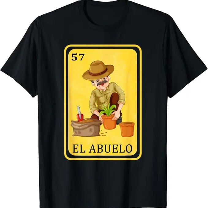 Funny Mexican Shirts Spanish Mexican Bingo Funny El Abuelo Menswear Top Casual Classic Cotton Fabric Shirt Hoodie Sweatshirt