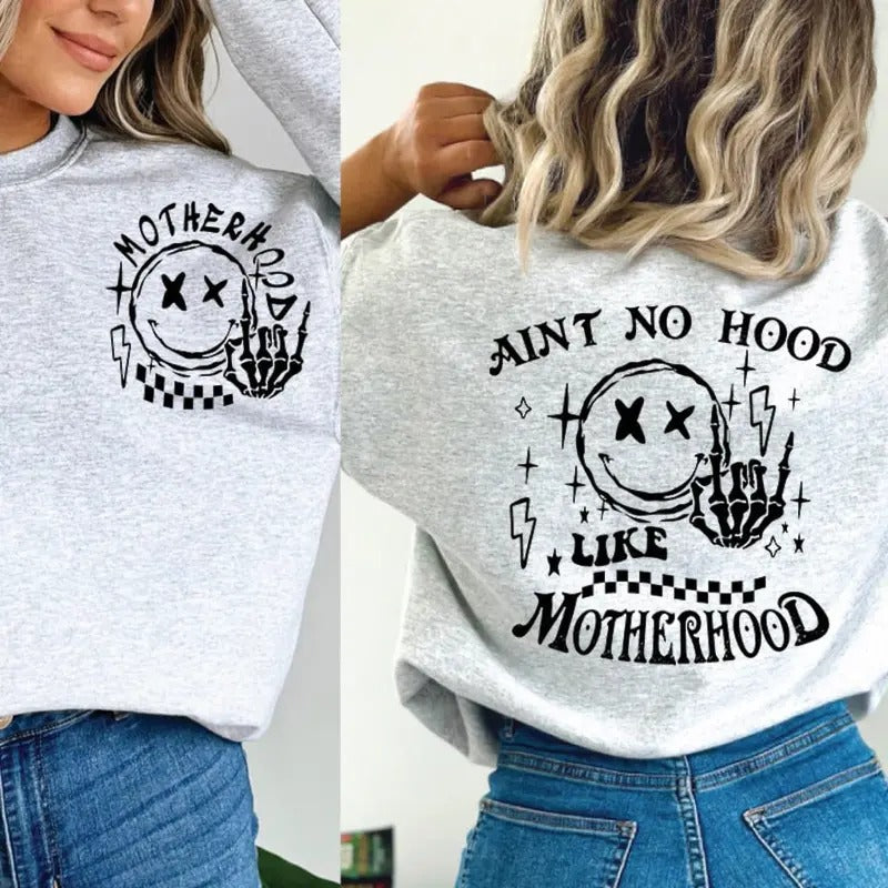 Funny Mom shirt, Ain't No Hood Like Motherhood Funny Mothers Day Trendy Mom shirt Hoodie Sweatshirt | PrintMintTees.com