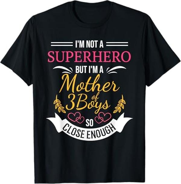Funny Mother Shirts Mom Mother Three Funny Mom 3 Sons Menswear Top T-Shirts, Hoodie, Sweatshirt