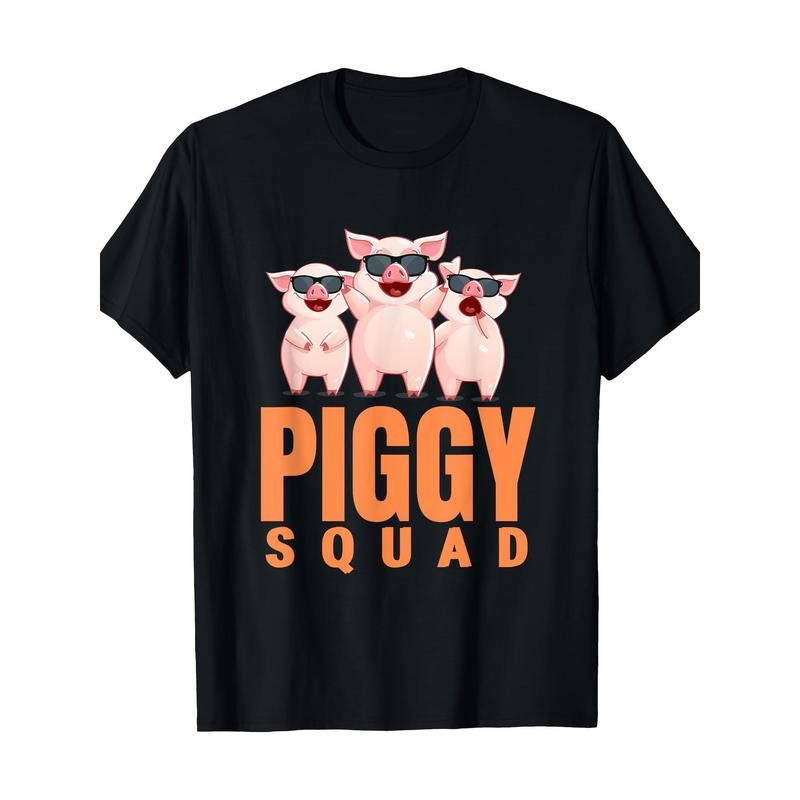 Funny Pig Pattern 100% CottonT-shirt made in usa Hoodie Sweatshirt | PrintMintTees.com