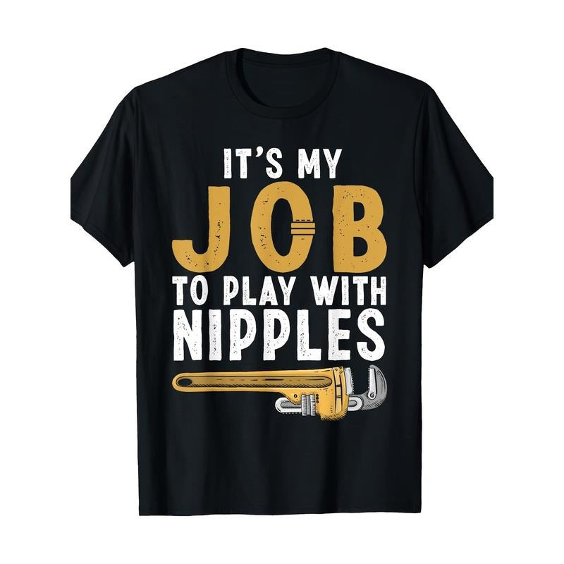 Funny Plumber Design For Men Women Plumbing Tools Plumber Men's T-Shirt Made in USA Hoodie Sweatshirt | PrintMintTees.com