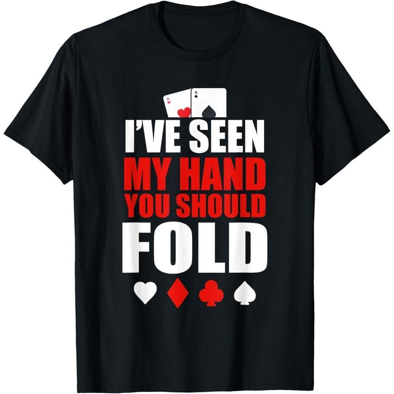 Funny Poker - Texas Holdem Lucky Poker T-Shirt made in usa Hoodie Sweatshirt | PrintMintTees.com