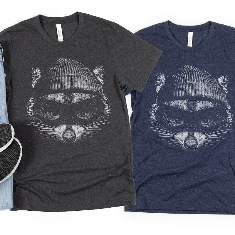 Funny Raccoon Shirt | Street Cat Tee | Robber Animal Shirts | Bandit Raccoon Tee Gifts | Hippie Trashy Panda Tee Cotton...
