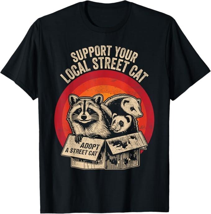Funny Raccoon Shirt Emotional Support Raccoon Summer Opossum Vintage Meme Lover Funny Available Size S 5XL Vintage Raccoon Shirt Hoodie Sweatshirt