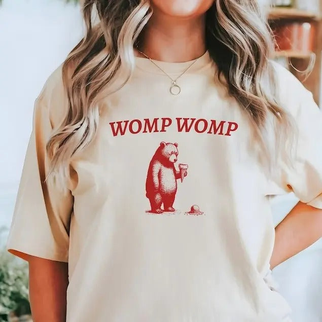 Funny Retro Womp Womp T-Shirt, Ice-Cream Fail Shirt, Vintage Bear Tee, Perfect Gift for Bear Lovers Hoodie Sweatshirt
