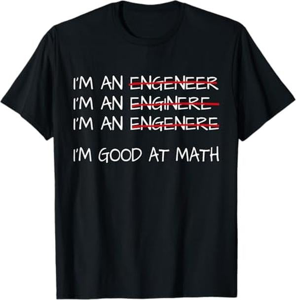 Funny Sarcastic Engineering Shirt Engineer I'M Good Math Menswear Casual Cotton Shirt Hoodie Sweatshirt