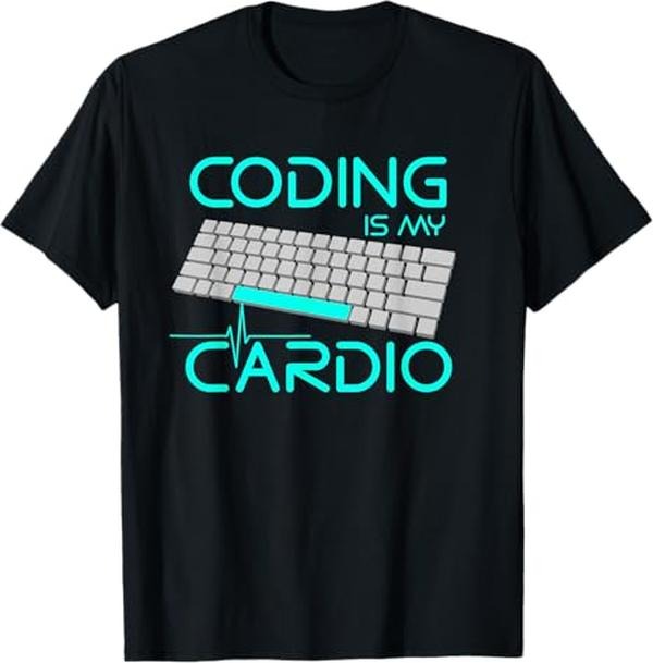 Funny Sarcastic Engineering Shirt Funny Software Engineer Coding Is My Cardio Menswear Casual Cotton T-Shirts, Hoodie, Sweatshirt