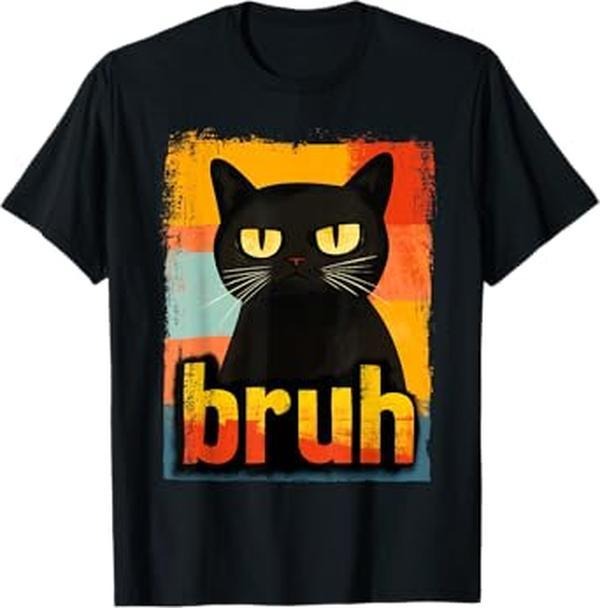 Funny Shirt For Men - Funny Cat Bruh For Men Women Meme Graphic T-Shirt Hoodie, Sweatshirt | PrintMintTees.com