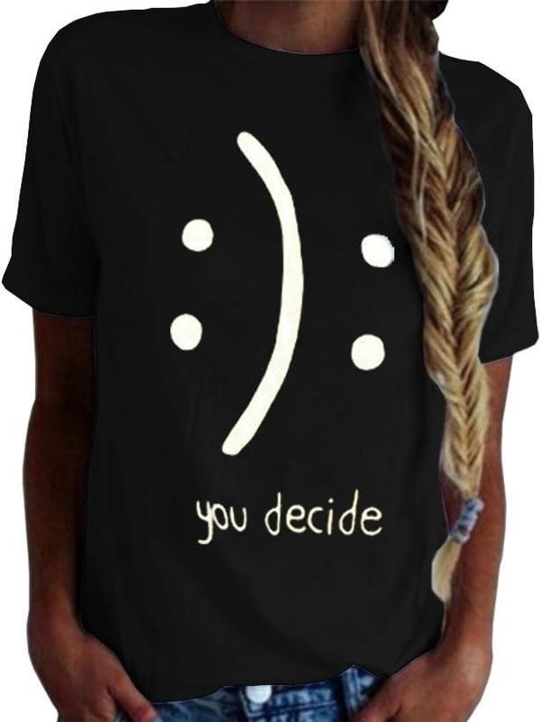 Funny Shirts For Women, Women's T-Shirts Cotton Funny Grahpic Design Casual Short Sleeve Top Tees Womenswear Fashion...