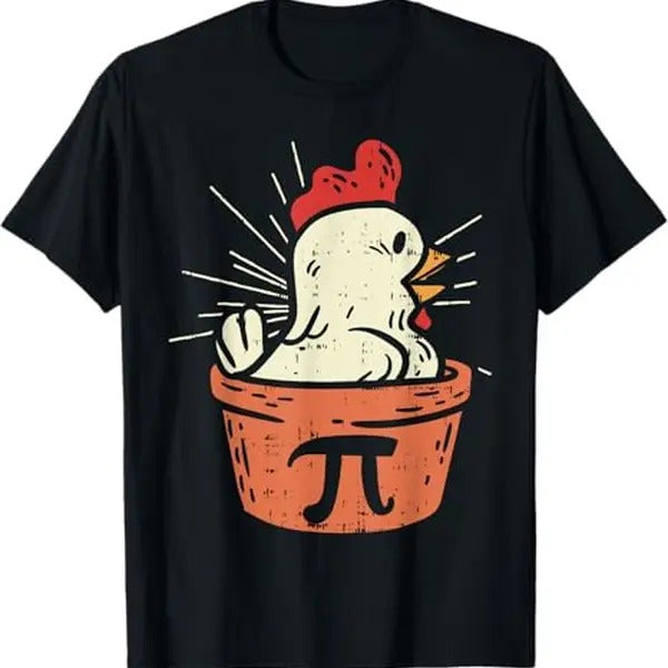 Funny Shirts Chicken Pot Pi Shirt Day Pie Math Lover Geek Cotton Medium Crew Neck Smooth Casual Basic Menswear Shirt Hoodie Sweatshirt