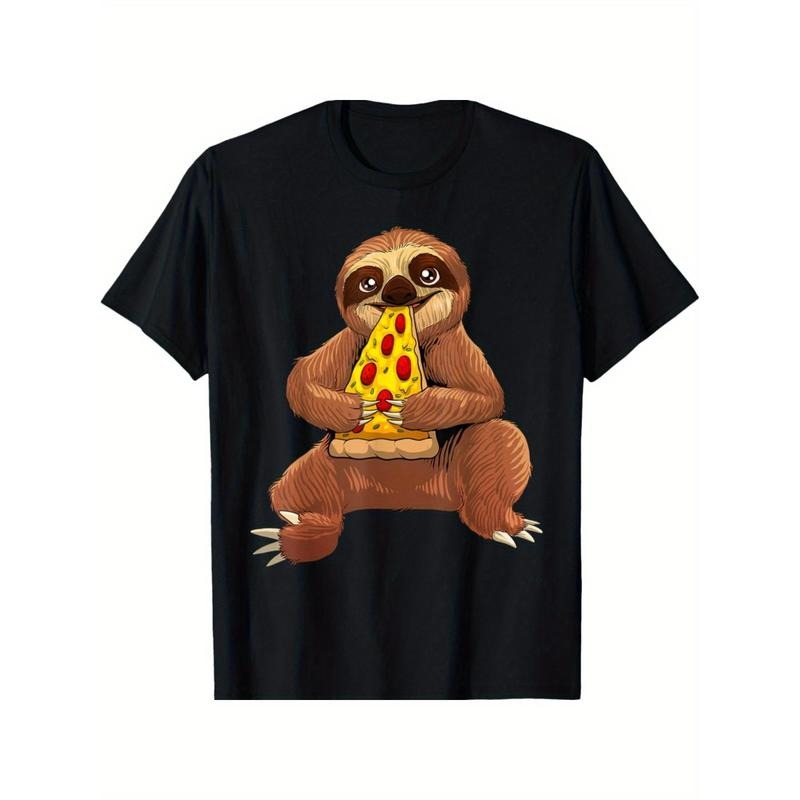 Funny Sloth Pizza Design For Pepperoni Pizza Lover T-Shirt made in usa Hoodie Sweatshirt | PrintMintTees.com