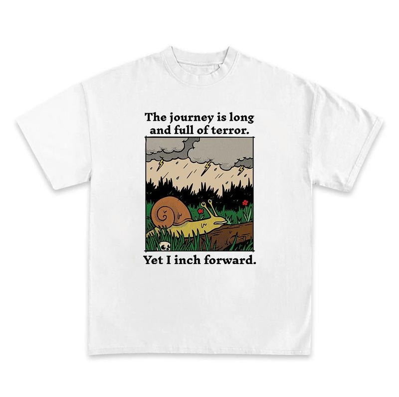 Funny Snail Shirt, Journey Is Long Cottagecore Shirt, Snail Gifts, Funny Snail Tshirt Hoodie Sweatshirt | PrintMintTees.com