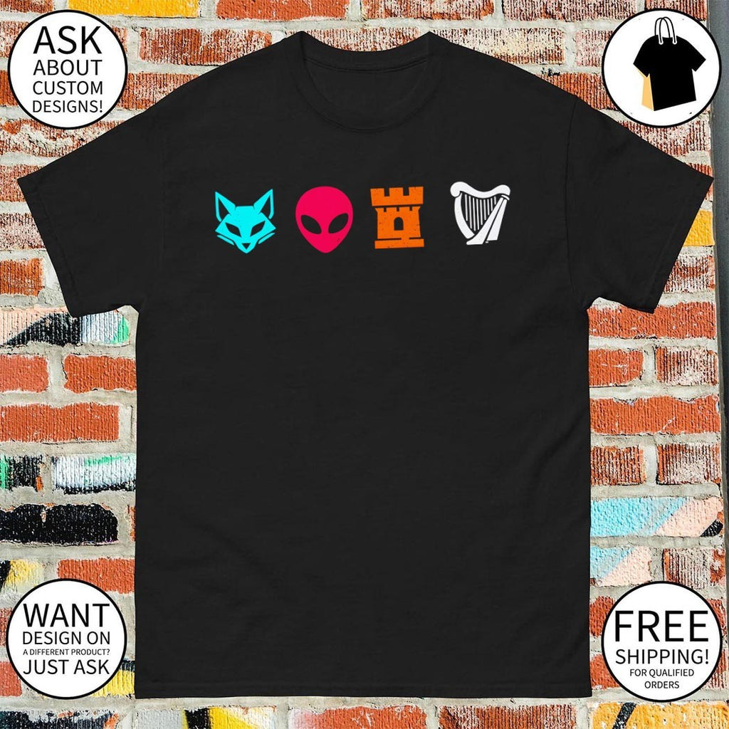 Funny Spurs Fox Alien Castle Harper Basketball Meme Culture San Antonio Fan Artwork shirt